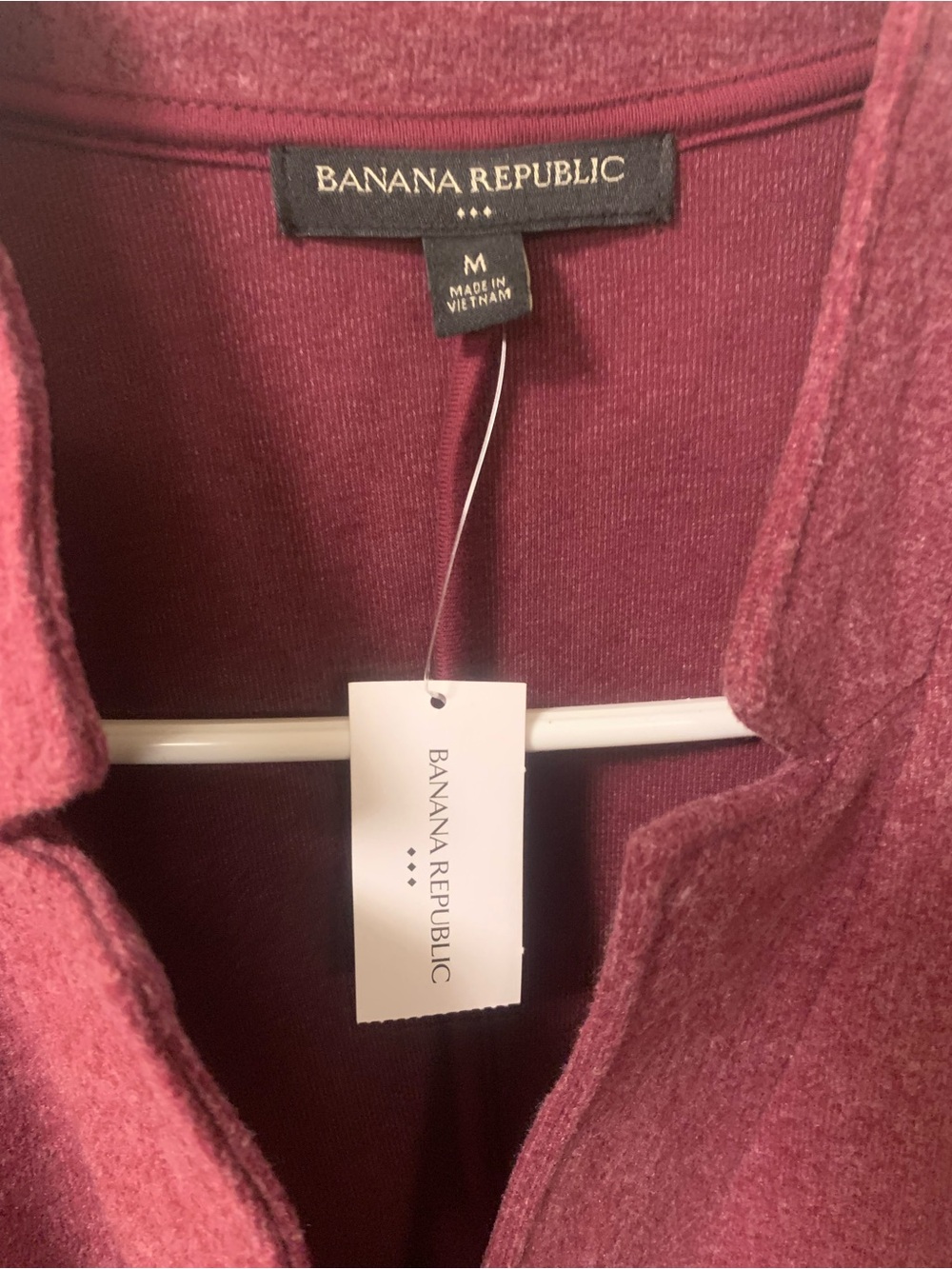 Banana Republic Women's Burgundy Single-Button Blazer - Picture 2 of 4